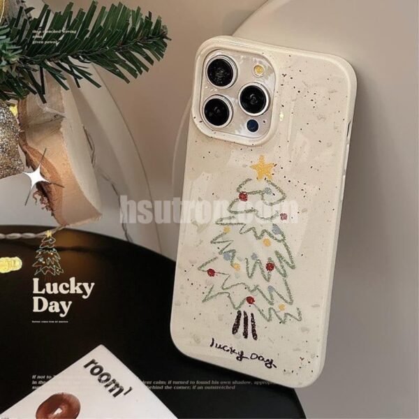 Cmxelcs Christmas Tree Fun Graffiti phone  case for iPhone 16 Pro max - Image 2