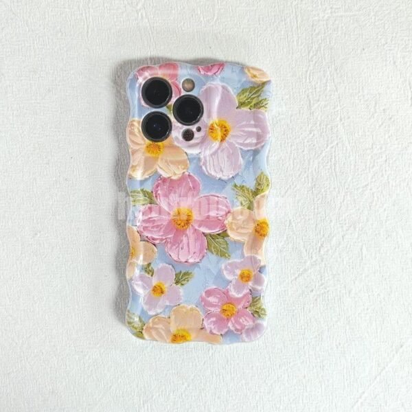 Cmxelcs Blending of Flowers Phone Case Painting for iphone 16 pro max