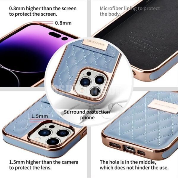 Versatile Three-in-One Electroplated Phone Case for iphone 16