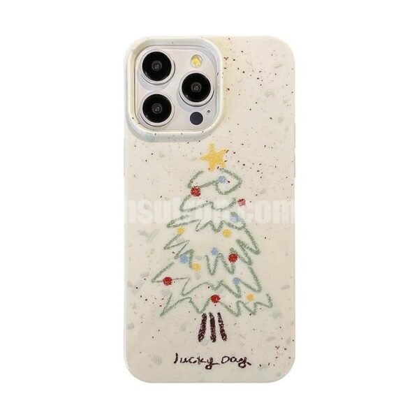 Cmxelcs Christmas Tree Fun Graffiti phone  case for iPhone 16 Pro max