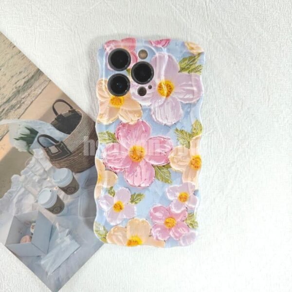 Cmxelcs Blending of Flowers Phone Case Painting for iphone 16 pro max - Image 3