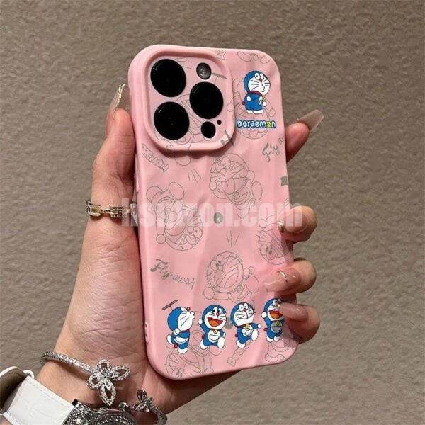 Cmxelcs Doraemon Liquid Silicone Phone Case for iphone 16 pro max - Image 3