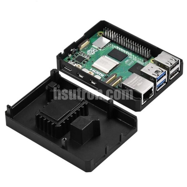 Cmxelcs Aluminum Alloy Case for Raspberry Pi 4 5 Black Color - Image 5